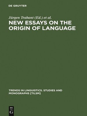 cover image of New Essays on the Origin of Language